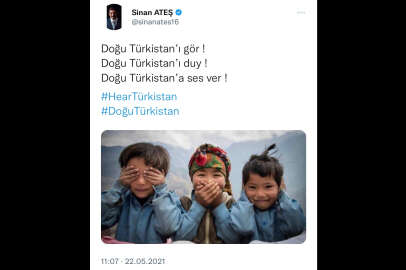 Sinan Ateş’in yürek yakan Doğu Türkistan paylaşımları