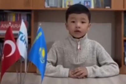 Minik Kazak Türkünden mesaj var: Geçmiş olsun Türkiyem!