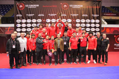 Türkiye U23 Grekoromen Güreş Milli Takımı, tarihinde ilk kez Avrupa şampiyonu!