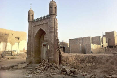 Çin'in Doğu Türkistan'da yıktığı tarihi camiler tespit edildi