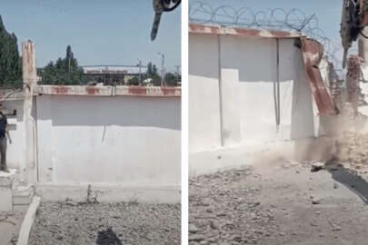 Özbekistan ile Kırgızistan sınırındaki duvar yıkıldı!