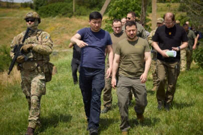 Ukrayna Cumhurbaşkanı Zelenskıy, felaketin bir başka merkezi Mıkolayiv'de!