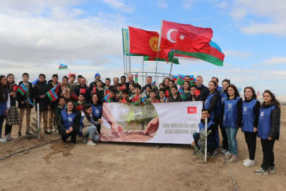 Azerbaycan'da Türk Devletleri Milli Ağaç Dikim Günü'nde 11 bin 111 ağaç dikildi