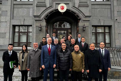 KEİPA Türk Grubu, Türkiye'nin Kıyiv Büyükelçiliğini ziyaret etti