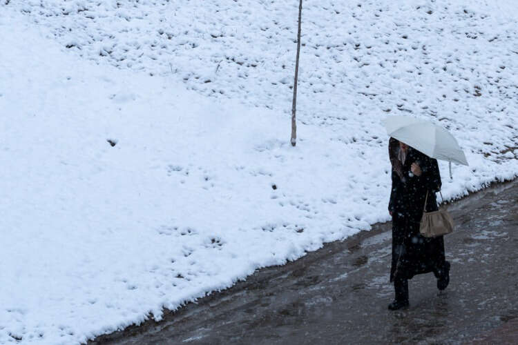 Özbekistan'dan kış manzaraları