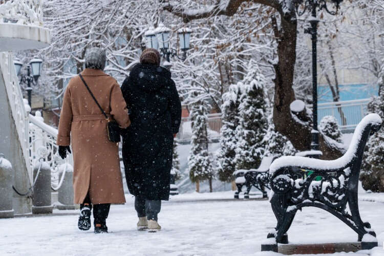 Özbekistan'dan kış manzaraları