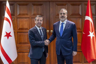 Türkiye KKTC dışişleri bakanları bir araya geldi