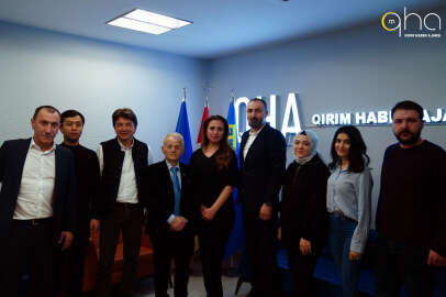 Kırım Tatarlarının millî lideri Kırımoğlu'ndan QHA’ya ziyaret