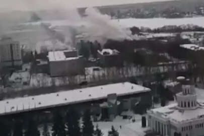 Rusya'da Tank Komuta Okulunda yangın!