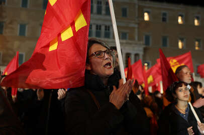 Yunanistan'da ülkenin AB ve NATO askeri operasyonlarına katılması protesto edildi