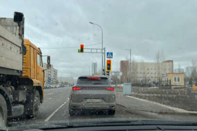 Kazakistan'da hava aniden soğudu kar yağışı başladı