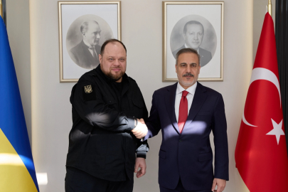 Ukrayna Parlamentosu Başkanı Stefançuk, Türkiye Dışişleri Bakanı Fidan ile görüştü