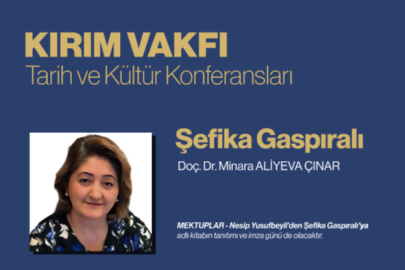 Tarih ve Kültür Konferansları'nda Nesip Yusufbeyli ve Şefika Gapsıralı konuşulacak