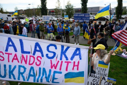 Alaska’da Putin protestosu