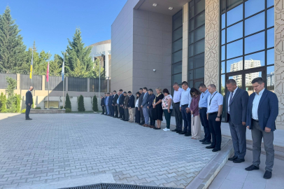 Ukrayna’nın Ankara Büyükelçiliğinde kahramanlara saygı töreni
