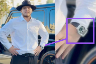 Kremlin kuklası Kadirov'un oğlu kolunda servet taşıyor!