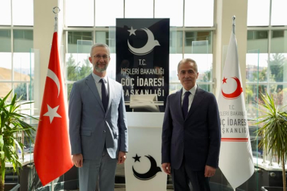 Ukrayna Büyükelçisi Celâl ve Göç İdaresi Başkanı Kök bir araya geldi