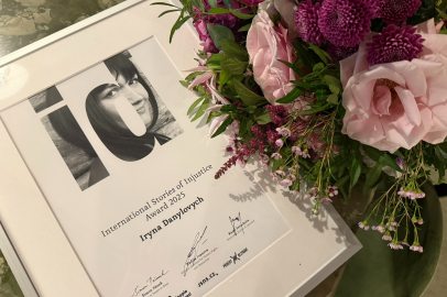 Kırımlı yurttaş gazeteci ve siyasi tutsak İrına Danılovıç,  2025 Adaletsizlik Hikayeleri Ödülü ile onurlandırıldı