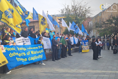 Holodomor'un yıl dönümünde İstanbul’da Ukraynalı esirlere destek mitingi