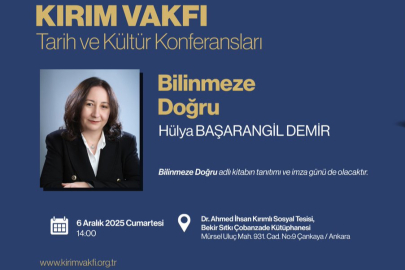 Yazar Hülya Başarangil Demir, Tarih ve Kültür Konferansları'na konuk oluyor