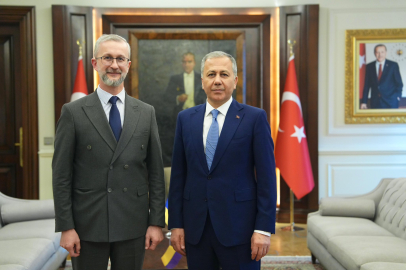 Büyükelçi Celâl, Bakan Yerlikaya ile Ukrayna ve Türkiye arasındaki iş birliğini görüştü