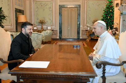 Ukrayna Cumhurbaşkanı Zelenskıy, Papa 14. Leo ile bir araya geldi