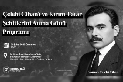 Kırım Derneği, Numan Çelebicihan ve Kırım Tatar şehitleri anacak