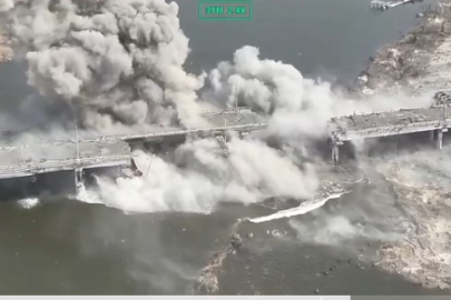 Ukrayna’dan dünyada bir ilk: Stratejik köprü İHA operasyonuyla imha edildi