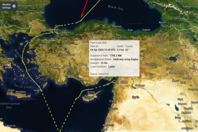 Kırım'dan çıkan yaptırım listesindeki Rus ZAID gemisi İskenderun Limanı’na yanaştı!