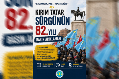 Kırım Tatarları sürgün şehitleri için Ulus Meydanı'na akacak!