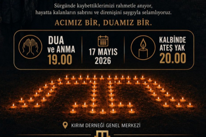 Kırım Derneğinden 1944 Kırım Tatar Sürgünü için dua ve anma programı