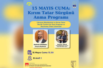 1944 Kırım Tatar Sürgünü ve Soykırımı'nın 82. yılında AHBVÜ'de anma programı