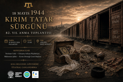 1944 Kırım Tatar Sürgünü ve Soykırımı'nın 82. yılı Ankara Kent Konseyinde anılacak