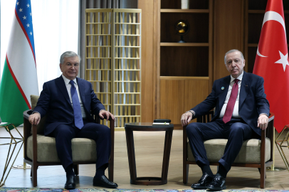 Erdoğan ve Mirziyoyev Türkistan’da görüştü