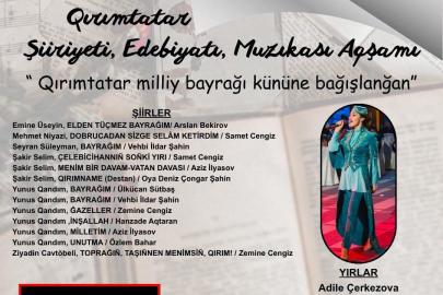 Kırım Derneğinde edebiyat ve müzik rüzgârı: Millî Bayrak Günü coşkuyla kutlanacak
