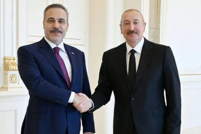 Azerbaycan Cumhurbaşkanı Aliyev, Dışişleri Bakanı Fidan ile görüştü