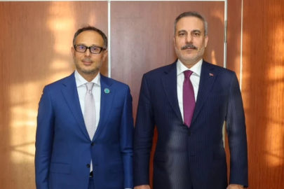 Bakan Fidan, TÜRKPA Genel Sekreteri Hasan ile bir araya geldi