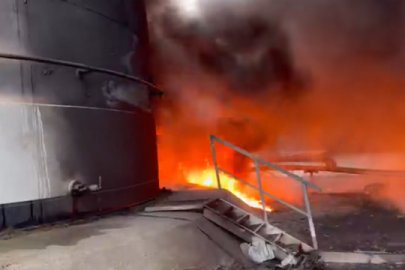 İşgalci Rus ordusu Ukrayna'da Amic Energy şirketine ait petrol deposunu hedef aldı