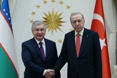 Erdoğan, TDT Zirvesi için Ankara’ya gelen Mirziyoyev ile bir araya geldi