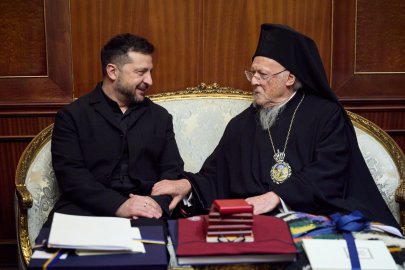 Zelenskıy, Fener Rum Patriği Bartholomeos ile görüştü